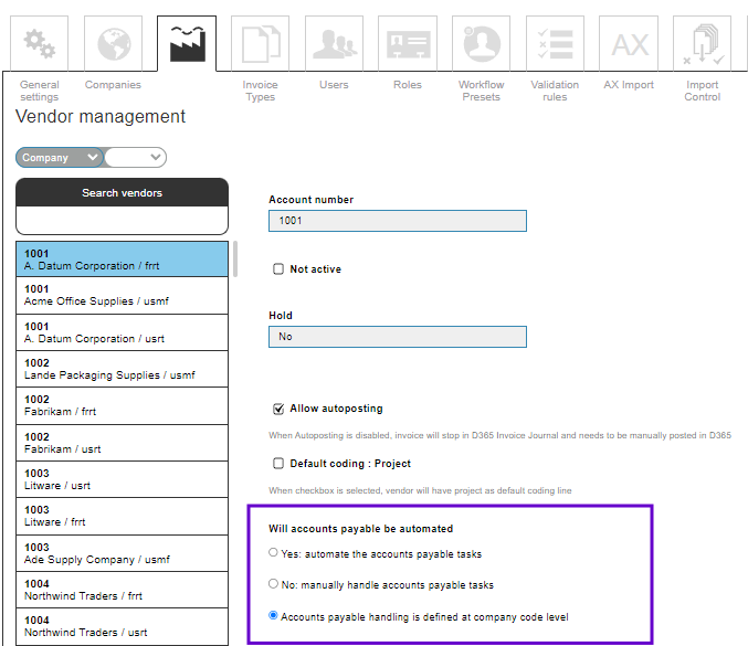 AP automation rule