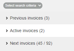 Invoices sections