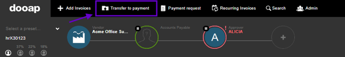 transfer to payment